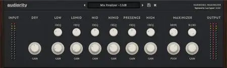 Audiority Harmonic Maximizer v1.1.1 WiN / OSX