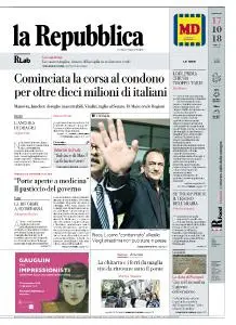 la Repubblica - 17 Ottobre 2018