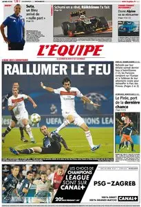 L'Equipe Edition du Mardi 6 Novembre 2012