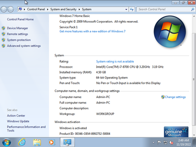 Windows 7 SP1 AIO 5in1 (x64) November 2022 Multilingual Preactivated