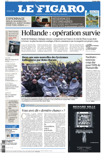 Le Figaro du Jeudi 14 Avril 2016