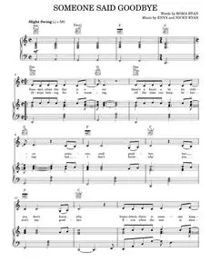 Someone said goodbye - Enya (Piano-Vocal-Guitar)