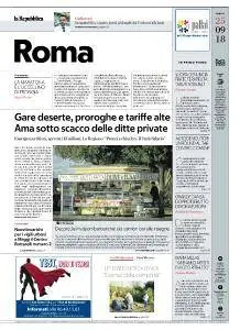 la Repubblica Roma - 25 Settembre 2018