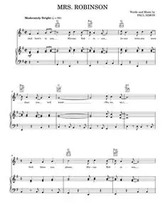 Mrs. Robinson - Simon & Garfunkel (Piano-Vocal-Guitar)