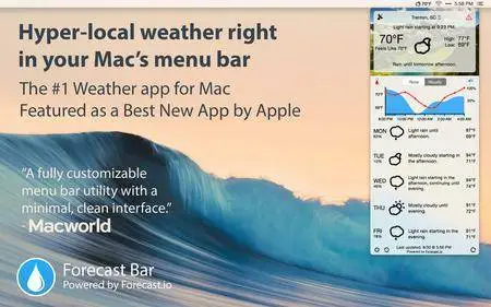 Forecast Bar 2.9.2 Mac OS X
