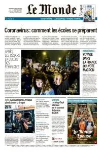 Le Monde du Dimanche 8 et Lundi 9 Mars 2020