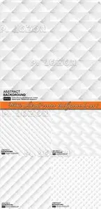 White abstract vector backgrounds set 3