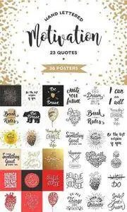 CreativeMarket - Motivational lettering and posters