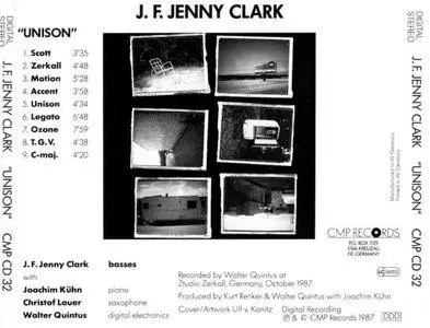 J. F. Jenny Clark - Unison (1987) {CMP Records}