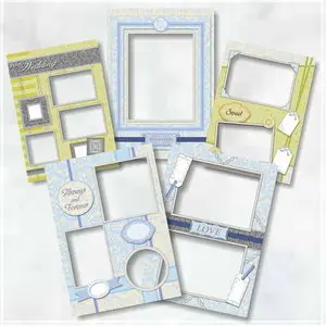 Scrap Quick Pages - Wedding Photo Frame Set 3