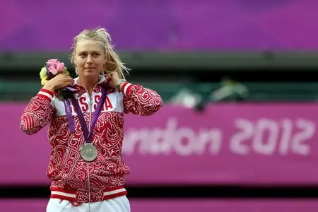 Maria Sharapova - Medal Ceremony at London 2012 Olympics August 4, 2012