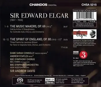 Andrew Davis, BBC Symphony Orchestra & Chorus - Elgar: The Music Makers; The Spirit of England (2018)