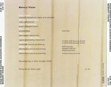 Evan Parker Electro-Acoustic Ensemble - Memory/Vision (2003) {ECM}