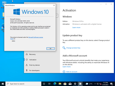 Windows 10 Pro 21H1 10.0.19043.1023 (x86/x64) With Office 2019 Pro Plus Preactivated Multilingual
