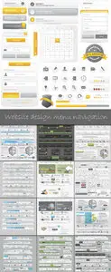 Website design menu navigation