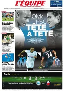 L'Equipe du Dimanche 6 Octobre 2013