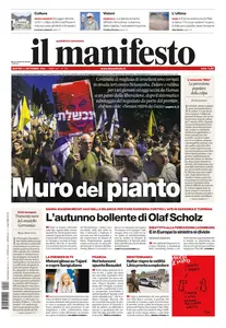 il Manifesto - 3 Settembre 2024