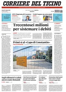 Corriere del Ticino - 17 Ottobre 2025
