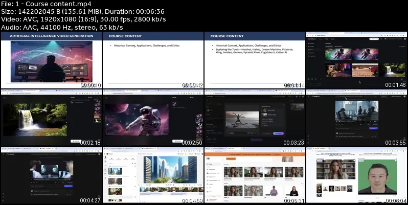 Artificial Intelligence Video Generation