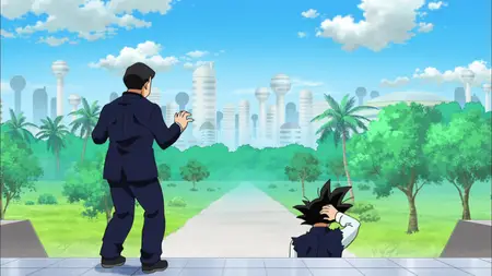 Dragon Ball Super (2015 S04E23 Goku vs Arale! An Off the Wall Battle Spells the End of the Earth ZR