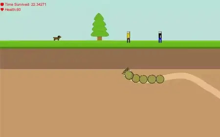 Unity Asset - 2D Side Scrolling - Giant Monster Worm Survival KIT v1.1
