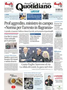 Quotidiano di Puglia Lecce - 11 Febbraio 2025