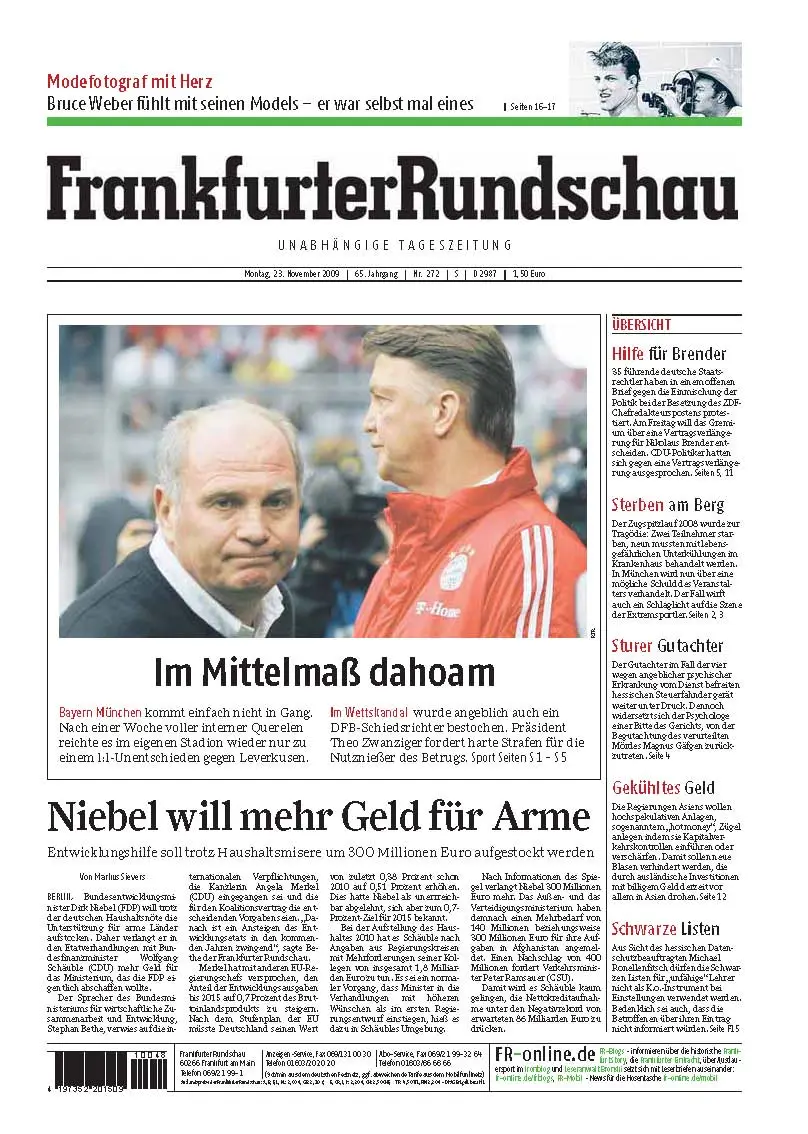Frankfurter Rundschau vom 23. November 2009