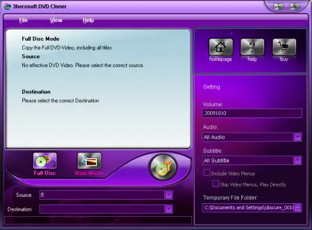 3herosoft DVD Cloner 3.5.3.0107