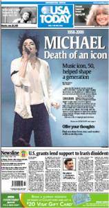 USA Today 29 June 2009