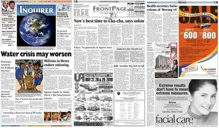 Philippine Daily Inquirer – July 20, 2010