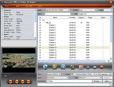 3herosoft DVD to Pocket PC Ripper 3.5.6.1026