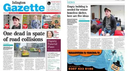 Islington Gazette – September 26, 2019