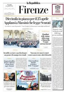 la Repubblica Firenze - 26 Aprile 2024