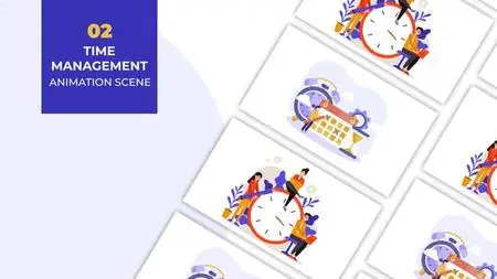 Time management concept Animation Scene