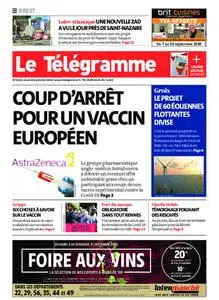 Le Télégramme Brest – 10 septembre 2020