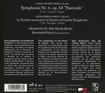 Bernhard Forck, Die Akademie für Alte Musik Berlin - Beethoven: Symphony No. 6; Knecht: Le Portrait musical de la Nature (2020)