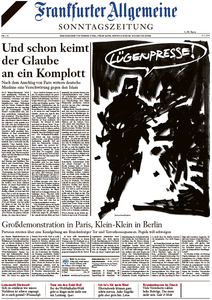 Frankfurter Allgemeine Zeitung am Sonntag, 11. Januar 2015
