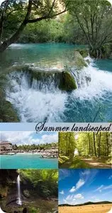 Stock Photo: Summer Landscaped