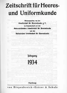 Zeitschrift fur Heeres- und Uniformkunde №61-96