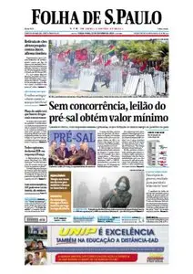  Jornal Folha de São Paulo - 22 de outubro de 2013 - Terça