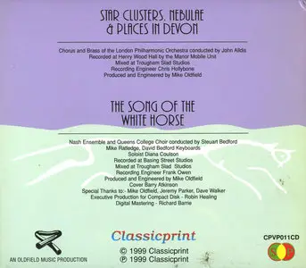 David Bedford - Star Clusters, Nebulae & Places In Devon / The Song Of The White Horse (1983)