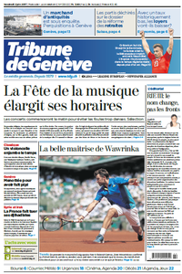 Tribune de Genève du Vendredi 2 Juin 2017