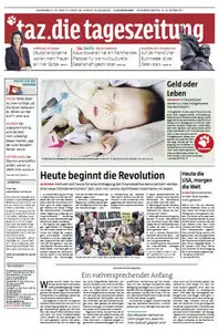 Tageszeitung TAZ vom 15 Oktober 2011