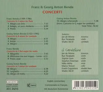 Il Gardellino - Franz & Georg Anton Benda: Concerti (2009)
