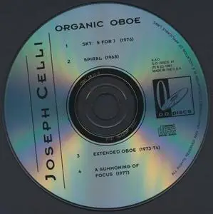 Joseph Celli - Organic Oboe (1978) {O.O. Discs #1 rel 1991 - Stockhausen, Celli, Goldstein, and Schwartz}