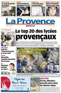 La Provence Marseille du Jeudi 2 Avril 2015