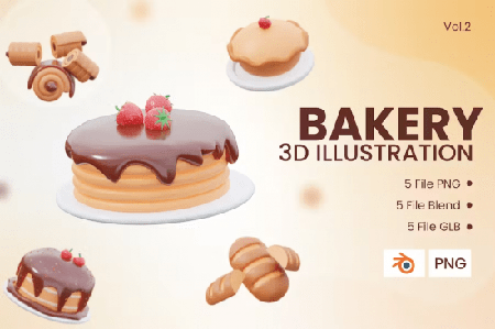 3d Bakery Icon Vol.2