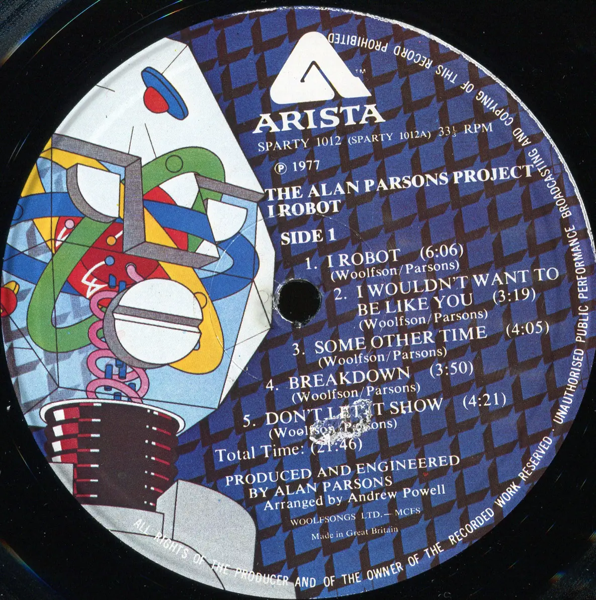 Alan Parsons Project, The ‎ I Robot {Original UK} Vinyl Rip 24/96 / AvaxHome