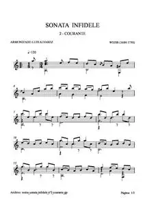 weiss sonata infidele nº2 courante
