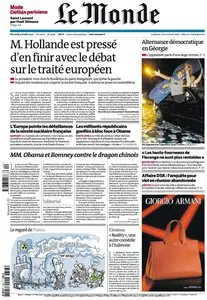 Le Monde du Mercredi 3 Octobre 2012